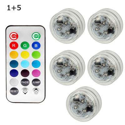 IP68 Αδιάβροχο πολύχρωμο υποβρύχιο υποβρύχιο φωτιστικό LED με μπαταρία Φωτιστικό νύχτας πισίνας Διακοσμητικό φωτιστικό κήπου γάμου