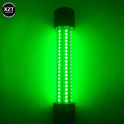 13 W DC12V LED-es horgászlámpák IP68 zöld víz alatti horgászlámpa merülőcsónakos éjszakai lámpák vonzzák a tintahal krill fényét