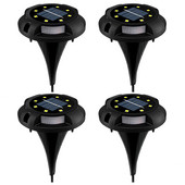 8 LED saules zāliena pagalma LED nakts gaisma aprakta saules dārza gaisma IP65 ūdensnecaurlaidīga āra celiņa grīda zem zemes prožektora lampa