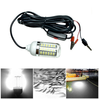 12V LED svjetlo za ribolov 100W Ip68 Lure Fish Finder Lamp 108 LEDs 2835SMD Privlači kozice Lignje Kril 4 boje Podvodna svjetla