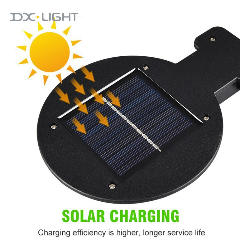 Solarna ulična svjetla Vanjsko vrtno svjetlo Solarna svjetiljka Vodootporna sigurnosna rasvjeta senzora pokreta za vrtnu terasu Staza u dvorištu