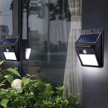 LED фенерче Външен сензор за стена Водоустойчива слънчева градина Сензор за улично осветление Автоматично движение на лампата Осветление на обществения път