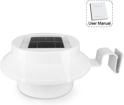 Saulės šviesa 3LED turėklai lauko dekoravimo lempa karnizai kiemo sodo sieninė tvora kriaukle kraštovaizdžio indukcinio apšvietimo žibintas