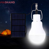 Āra saules gaismas spuldze pārnēsājama telts Led kempinga gaisma ar saules paneļa enerģijas taupīšanas avārijas lampu pārgājienu dārzam