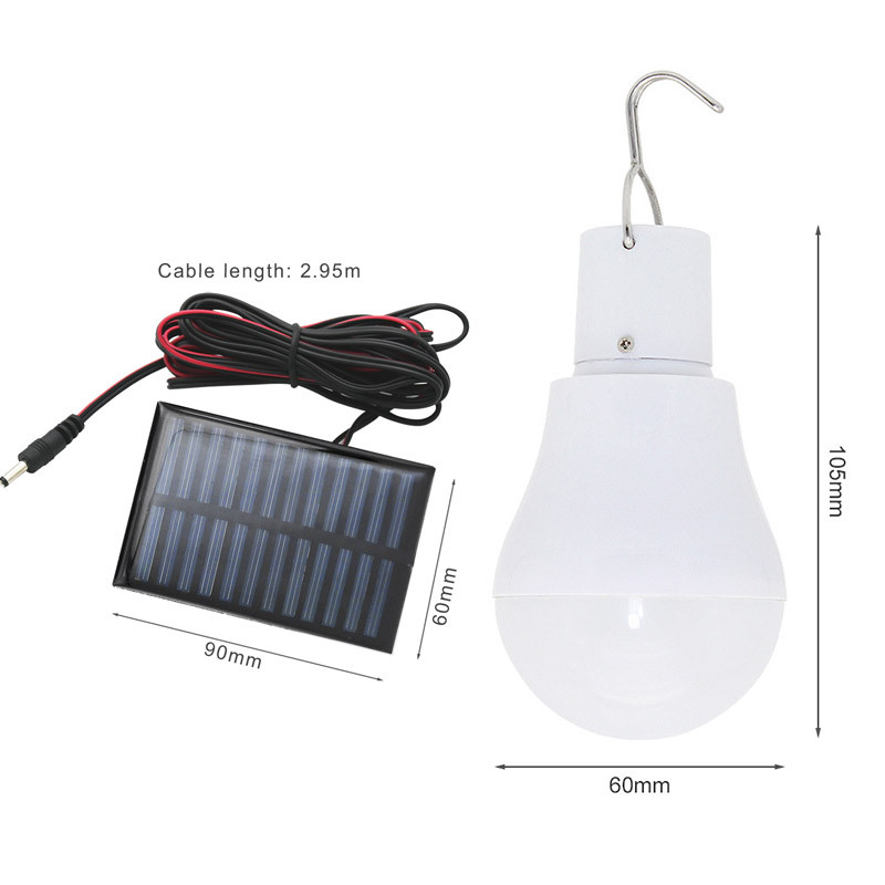 Āra saules gaismas spuldze pārnēsājama telts Led kempinga gaisma ar saules paneļa enerģijas taupīšanas avārijas lampu pārgājienu dārzam