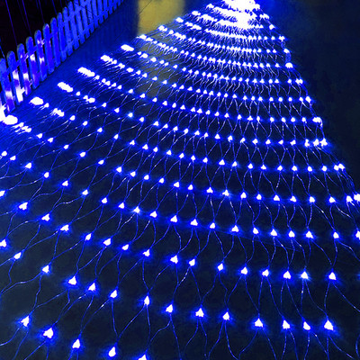 LED-võrkvalgustid, 3x2M/ 1,5x1,5M veekindlad võrkvalgustid välitingimustes rippuvad Fariy stringvalgustid aiakaunistuse jaoks