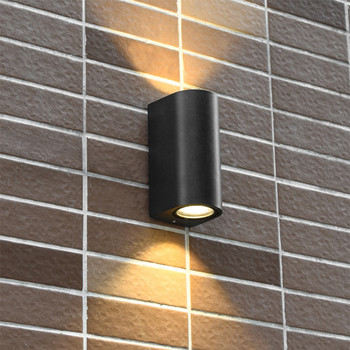 IP65 черни сиви Водоустойчиви вътрешни външни Led стенни лампи 3W/6W LED алуминиева стенна лампа Градински светлини Модерни стенни лампи Porch Li