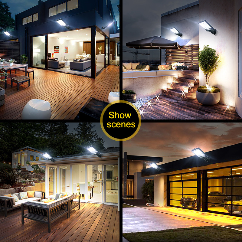 Lampă solară în aer liber, led de perete, impermeabilă IP65, cu senzor de mișcare, pentru casă, terasă, cale, curte, piscină, grădină, iluminat stradal.