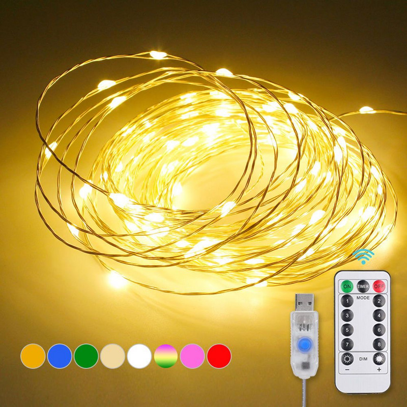 Led füzér függöny lámpák 8 mód USB hangvezérlés tündérfények húr esküvői karácsonyi dekoráció otthoni hálószobába fesztivál lámpa