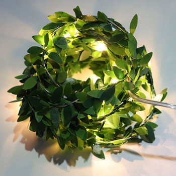 Tiny Leaf LED Χάλκινο σύρμα Νεράιδα String Lights Street Garland Διακοσμήσεις χριστουγεννιάτικου δέντρου εξωτερικού χώρου Πρωτοχρονιάτικη διακόσμηση κήπου γάμου