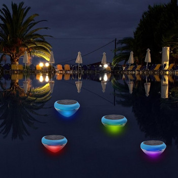 Φωτιστικό Πισίνας Ηλιακός Ισχύς 7 LED Μεταβαλλόμενο Χρώμα Πλωτό Υποβρύχιο Αδιάβροχο Δεξαμενή Ψαριών Διακόσμηση Γάμου Νερό Φωτιστικό