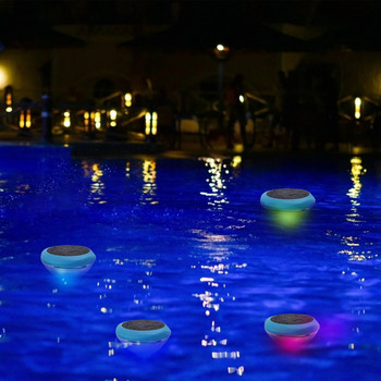 Осветление за плувен басейн Слънчева енергия 7 променящи цвета LED плаващи потопяеми водоустойчиви аквариуми Сватбен декор Водна плаваща лампа
