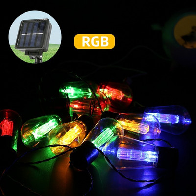 Saules lampu virtenes gaismas 10/20/30 LED Globe spuldze Saules gaismas āra ūdensizturīgs ar saules enerģiju darbināms terases apgaismojums dārza ballīšu dekorēšanai