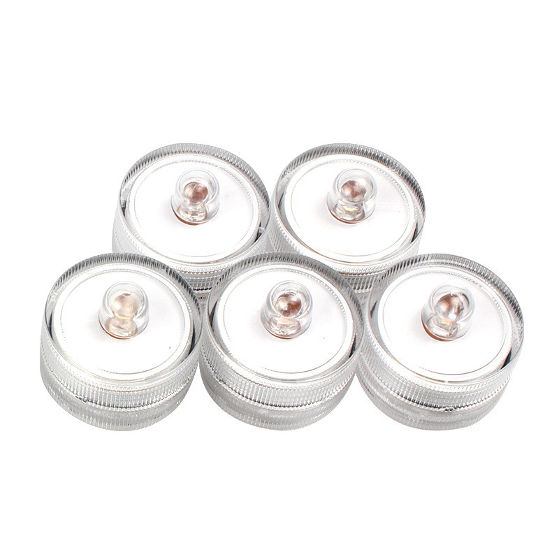 12 gab IP65 ūdensnecaurlaidīgs iegremdējams mini LED gaismas tējas gaisma zemūdens LED sveču lampa akvārija kāzu ballīšu vāzes dekorēšanai