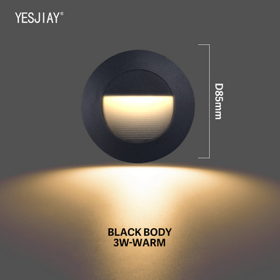 Fali lámpa Led lépcsős lámpák vízálló kültéri láblámpa süllyesztett saroklámpa külső kert 3W 6W világítás AC85-265v