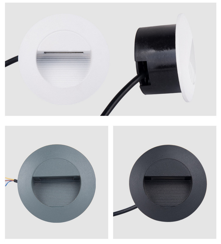 Fali lámpa Led lépcsős lámpák vízálló kültéri láblámpa süllyesztett saroklámpa külső kert 3W 6W világítás AC85-265v