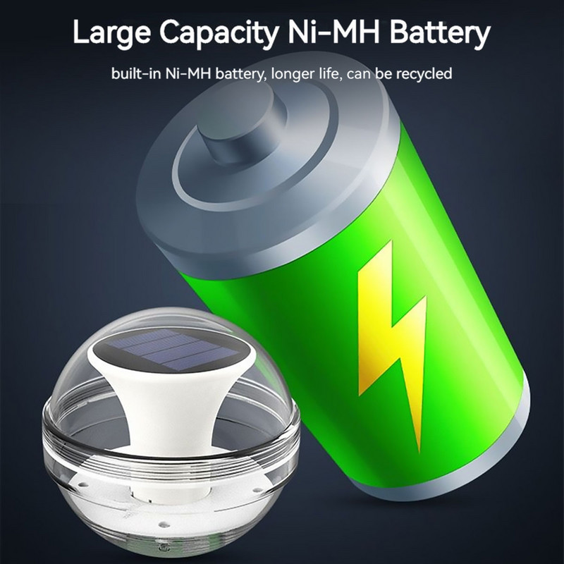 Saules ūdens pludiņa gaisma zemūdens bumbiņu darbināma krāsu maināma peldbaseina ballītes nakts gaisma pagalma dīķa dārza lampai JAUNUMS