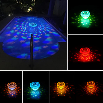 Плаващи светлини за басейн 4 цвята 5 режима Светещи гореща вана Декоративни подводни светлини Аксесоари за плувен басейн