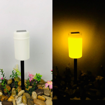 Saules sveces gaisma Viedā gaismjutīga āra lietus necaurlaidīga kapsētas lampa Helovīna dekorācija Sarkana/balta lūgšanu dārza laterna