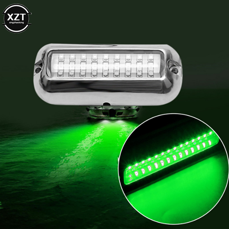 27LED nerūsējošā tērauda laivas transom gaismas zemūdens pontons jūras kuģu laivas piederumi Viegli ūdensizturīgi jūras gaismas piederumi