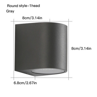 Vízálló beltéri kültéri Led fali lámpák 3W/6W LED alumínium fali lámpa Kerti lámpák Modern fali lámpák tornácos lámpafal