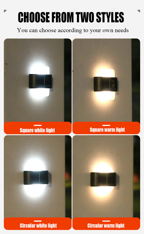 Lampă solară de perete în aer liber impermeabilă curte peisaj lampă decorativă grădină balcon atmosferă lampă de spălat