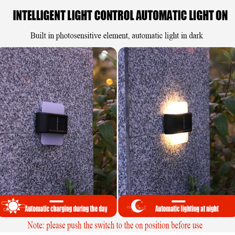 Lampă solară de perete în aer liber impermeabilă curte peisaj lampă decorativă grădină balcon atmosferă lampă de spălat