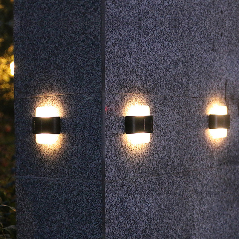 Lampă solară de perete în aer liber impermeabilă curte peisaj lampă decorativă grădină balcon atmosferă lampă de spălat