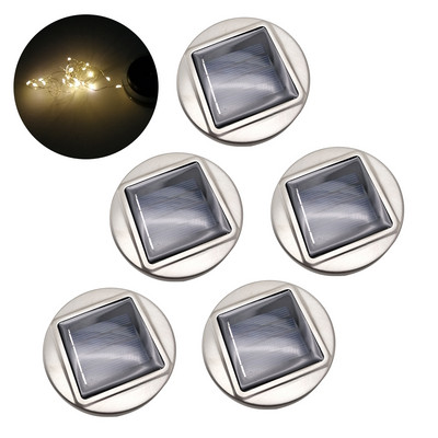 5 vnt Žibintų dovanos Saulės šviesa Mūrinis stiklainio dangtelis Neperšlampamas vakarėlis lauko sodo dekoras 20 LED Vestuvių stygos naktinės lempos fėja