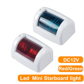 12V žalias raudonas laivagalio LED navigacijos žibintas jūrų valties žibintas burlaivis vandeniui atsparus navigacinis žibintas jachtos valties priedai