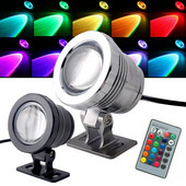 RGB Impermeabil IP68 LED Lumină de inundație Fântână subacvatică Bazin Iaz Acvariu Bec pentru exterior Lampă de grădină 12V 85-265V Lumini
