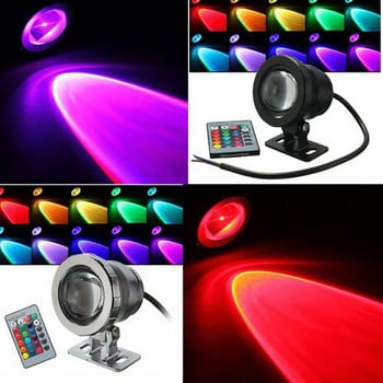 RGB водоустойчив IP68 LED прожектор подводен фонтан басейн езерце аквариум прожектор крушка външна градинска лампа 12V 85-265v светлини