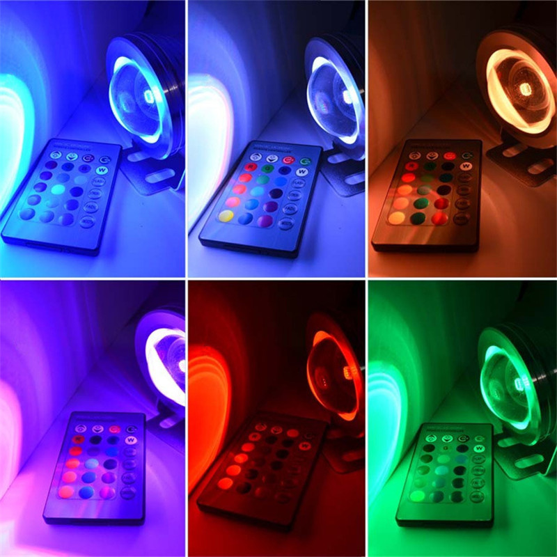 RGB vízálló IP68 LED-es világítás víz alatti szökőkút medence tó Akvárium spotlámpa izzó kültéri kerti lámpa 12V 85-265V lámpák