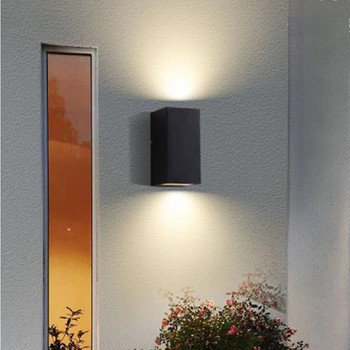 3W 6W Модерна проста креативна външна водоустойчива стенна лампа LED външни дворни лампи порта лампа тераса балкон градинска лампа