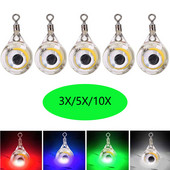 3/5/10 buc. Mini lampă subacvatică de atracție a peștilor nalucă verde/roșu/albastru/alb/colorat LED intermitent momeală de pescuit momeală pentru calamar