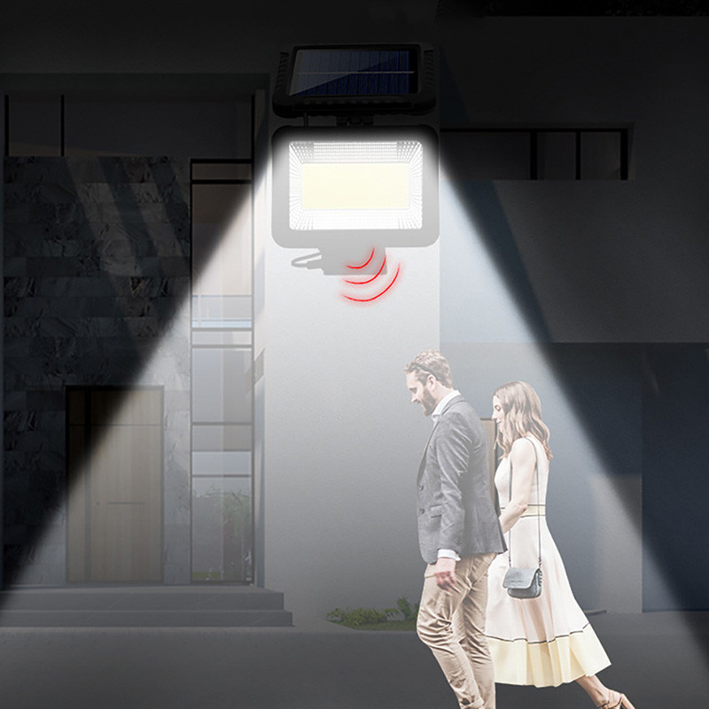 100COB LED napelemes lámpák vezeték nélküli mozgásérzékelő kültéri vízálló fali lámpa napelemes kerti lámpa utcai ösvény fedélzeti udvarhoz