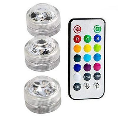 IP68 ūdensnecaurlaidīgs RGB iegremdējamais apgaismojums ar akumulatoru darbināms LED zemūdens gaismas vāzes bļoda āra dārza ballīšu dekorēšanai nakts lampa