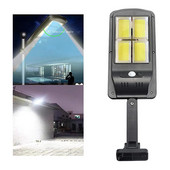 COB 300W senzor pokreta Vanjska rasvjeta LED solarna svjetiljka Reflektori za uličnu sunčevu svjetlost IP65 Vodootporna vrtna dekoracija 3 načina