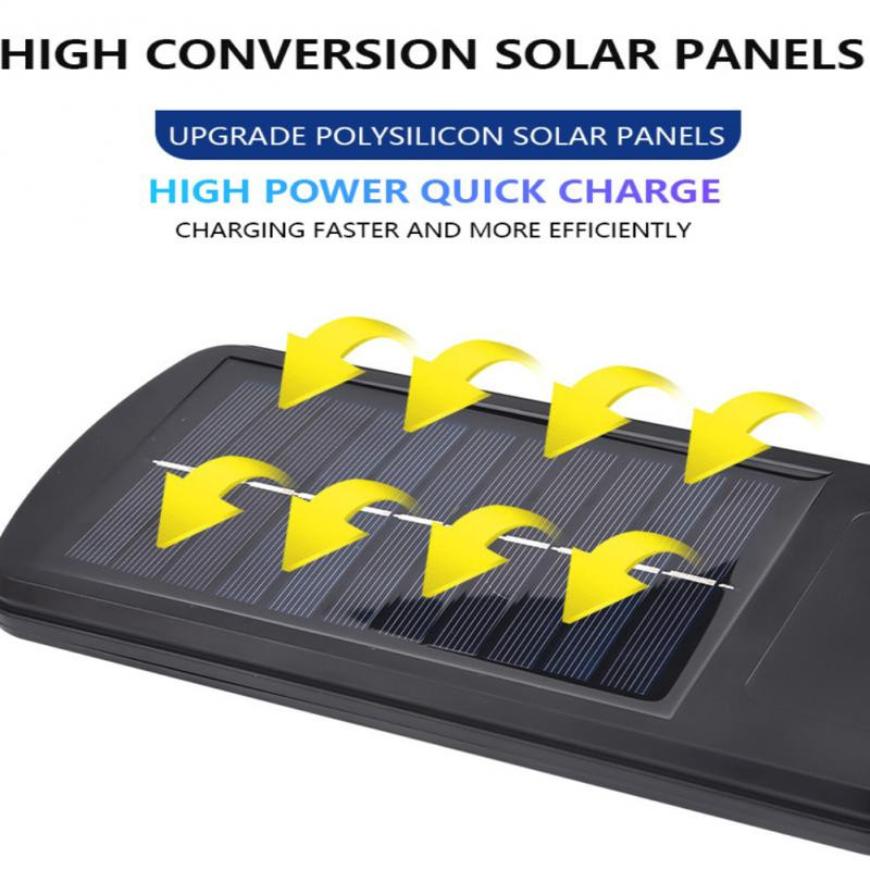 COB 300W senzor pokreta Vanjska rasvjeta LED solarna svjetiljka Reflektori za uličnu sunčevu svjetlost IP65 Vodootporna vrtna dekoracija 3 načina