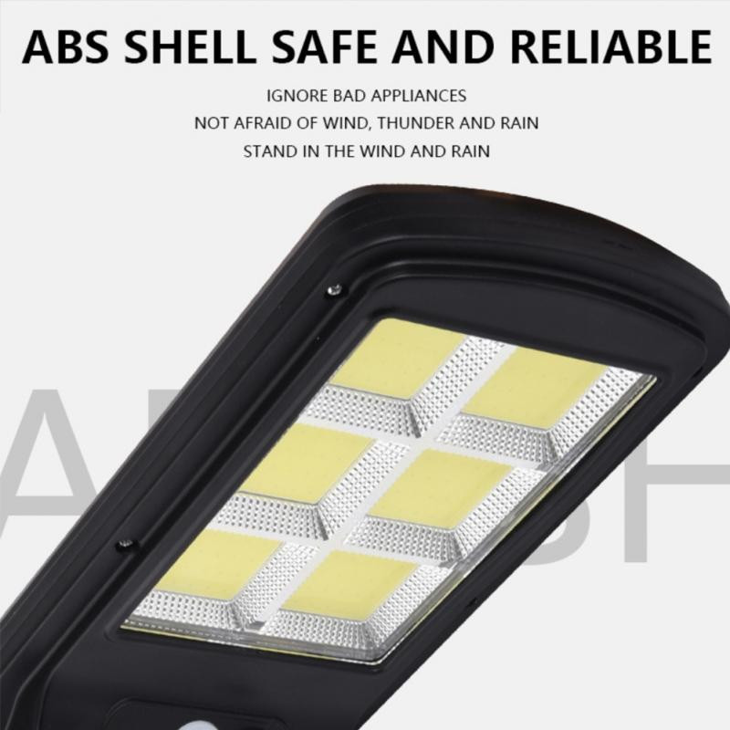 COB 300W senzor pokreta Vanjska rasvjeta LED solarna svjetiljka Reflektori za uličnu sunčevu svjetlost IP65 Vodootporna vrtna dekoracija 3 načina