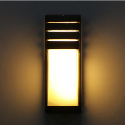 Kültéri vízálló LED fali lámpák AC90-260V Alumínium Udvari Kerti Veranda folyosói Retro fali lámpa