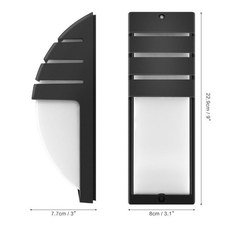 Kültéri vízálló LED fali lámpák AC90-260V Alumínium Udvari Kerti Veranda folyosói Retro fali lámpa