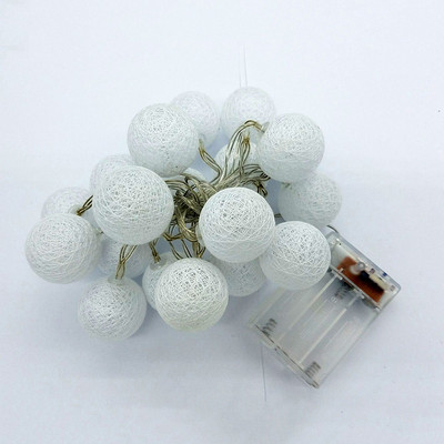 USB pamučna loptica LED svjetiljka Blagdanska svjetla Viseća ukrasna lampa Božićno vjenčanje Vrtna zabava Vanjska dekoracija Lanterna