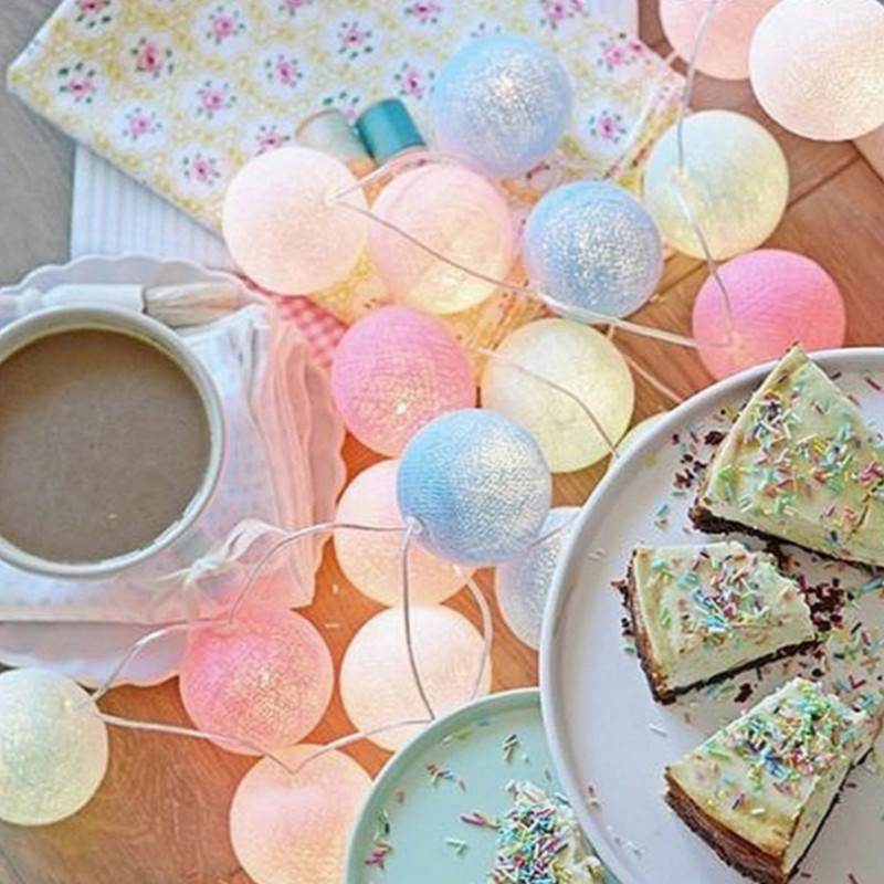 USB pamučna loptica LED svjetiljka Blagdanska svjetla Viseća ukrasna lampa Božićno vjenčanje Vrtna zabava Vanjska dekoracija Lanterna