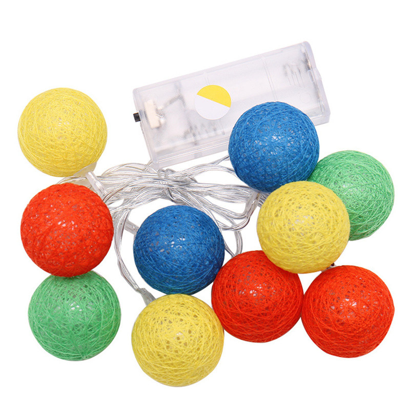 USB pamučna loptica LED svjetiljka Blagdanska svjetla Viseća ukrasna lampa Božićno vjenčanje Vrtna zabava Vanjska dekoracija Lanterna