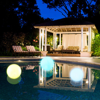 1 бр. плаваща светлина за басейн, променяща цвета си, LED топка за басейн, играчка за баня за градинарство на открито, плуване, градинско парти, арт декорация