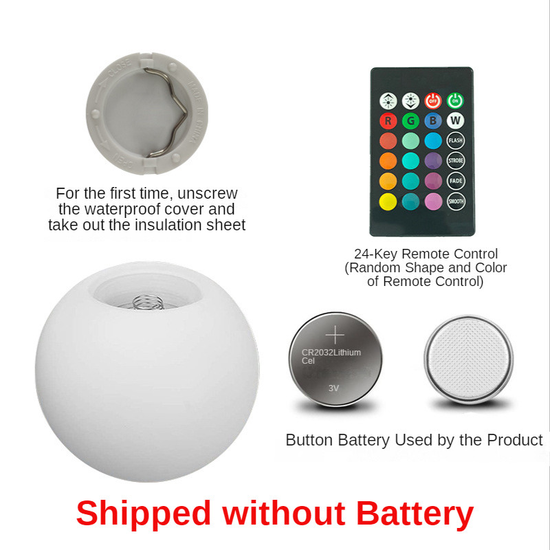 LED-es úszómedence úszó fény víz alatti fény vízálló RGB színváltó fényű labda éjszakai lámpák kültéri medence kiegészítők