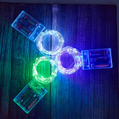 2M 3M 4M 5M 10M Led stīgu gaismas ūdensnecaurlaidīgas pasaku gaismas 3AA ar baterijām darbināmas Ziemassvētku kāzu ballītes dekorācijas vītne