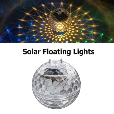 Solar Led víz úszó fényű úszómedence vízálló mágikus labda úszó éjszakai fény színváltó tó víz sodródó lámpa