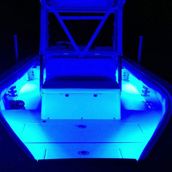 12v водоустойчива морска светодиодна светлина Led Luz Учтивост и помощна лента Декоративна за лодки Бяло Синьо Червено Зелено